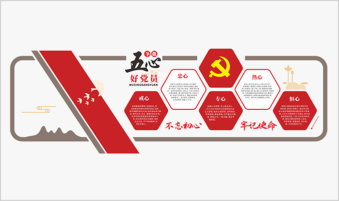 某街道社区文化墙建党